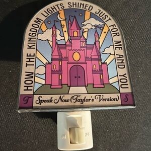Taylor Swift Pink and Purple Castle Night Light